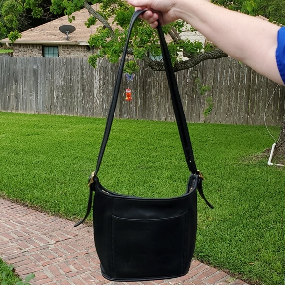 Leather Coach Purse Black - Picture 1 of 8